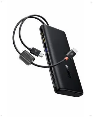 100W Power Bank 20000mAh, Portable Laptop Charger with Built-in USB-C Dual Cables, Travel Essential PD QC Fast Charging for MacBook, iPad, iPhone 17/16, Samsung, Steam Deck, TSA-Approved 100W Power Bank 20000mAh, Portable Laptop Charger with Built-in USB-C Dual Cables, Travel Essential PD QC Fast Charging for MacBook, iPad, iPhone 17/16, Samsung, Steam Deck, TSA-Approved
