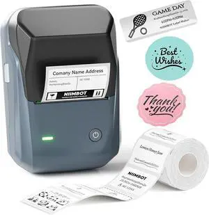 B1 Label Maker Machine, Thermal Label Printer Easy to Use for Office, Home, Business, Came with 1 Roll White Label(Blue) B1 Label Maker Machine, Thermal Label Printer Easy to Use for Office, Home, Business, Came with 1 Roll White Label(Blue)