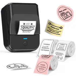 PM240 Label Maker Machine with 3 Tapes, 2" Portable Thermal Label Printer, Bluetooth Address Label Maker with Multiple Templates for Small Business, Home, School, Safety Label Makers, Set 1 PM240 Label Maker Machine with 3 Tapes, 2" Portable Thermal Label Printer, Bluetooth Address Label Maker with Multiple Templates for Small Business, Home, School, Safety Label Makers, Set 1
