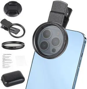 52mm Circular Polarizer Filter for iPhone and Android, CPL Lens Filter, Multi-Layer Coated, HD Transparent, Anti-Reflection, for DSLR Mirrorless Cameras 52mm Circular Polarizer Filter for iPhone and Android, CPL Lens Filter, Multi-Layer Coated, HD Transparent, Anti-Reflection, for DSLR Mirrorless Cameras