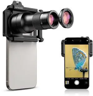 6X Telephoto Lens & 150mm Macro Lens, 2 in 1 Phone Camera Lens Kit with Universal Lens Clip, Phone Lens Attachment for iPhone and Andriod 6X Telephoto Lens & 150mm Macro Lens, 2 in 1 Phone Camera Lens Kit with Universal Lens Clip, Phone Lens Attachment for iPhone and Andriod