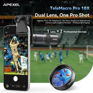 10X Tele-Macro Pro Dual Lens 2-in-1 for iPhone 10X Tele-Macro Pro Dual Lens 2-in-1 for iPhone