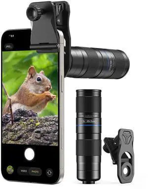 5-10X TeleZoom Lens for Smartphones Aerospace Aluminum Build with Universal Clip for iPhone 17/16/15/14/13 Series (Excluding Air), Samsung, Google, Android Travel Zoom Kit 5-10X TeleZoom Lens for Smartphones Aerospace Aluminum Build with Universal Clip for iPhone 17/16/15/14/13 Series (Excluding Air), Samsung, Google, Android Travel Zoom Kit