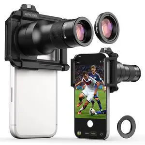 2-in-1 Telephoto Lens & 150mm Macro Lens for | 6X Telephoto and Macro Lens Kit with Universal Clip | Compatible with 16/15/14/13 Pro/Max, Samsung and Android Smartphones 2-in-1 Telephoto Lens & 150mm Macro Lens for | 6X Telephoto and Macro Lens Kit with Universal Clip | Compatible with 16/15/14/13 Pro/Max, Samsung and Android Smartphones
