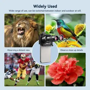 2-in-1 Telephoto Lens & 150mm Macro Lens for | 6X Telephoto and Macro Lens Kit with Universal Clip | Compatible with 16/15/14/13 Pro/Max, Samsung and Android Smartphones 2-in-1 Telephoto Lens & 150mm Macro Lens for | 6X Telephoto and Macro Lens Kit with Universal Clip | Compatible with 16/15/14/13 Pro/Max, Samsung and Android Smartphones