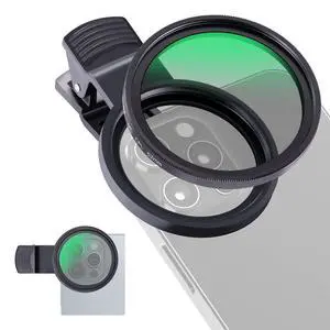 52mm CPL Filter for Phone, Clip On Circular Polarizing Lens Filter with Phone Clip, Case & Cleaning Cloth Compatible with iPhone 17 16 Android Samsung Galaxy S25 Ultra Camera, FL-26 52mm CPL Filter for Phone, Clip On Circular Polarizing Lens Filter with Phone Clip, Case & Cleaning Cloth Compatible with iPhone 17 16 Android Samsung Galaxy S25 Ultra Camera, FL-26