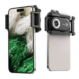 Phone Microscope Lens, PhoneMicro 5 Series 200X Phone Micro Lens for Android/iPhone With LED Light/CPL/Universal Clip, Mini Pocket Microscope, Smartphone Camera Attachment for iPhone & Android. Phone Microscope Lens, PhoneMicro 5 Series 200X Phone Micro Lens for Android/iPhone With LED Light/CPL/Universal Clip, Mini Pocket Microscope, Smartphone Camera Attachment for iPhone & Android.