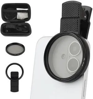 52mm Clip-On CPL Phone Camera Lens Filter, Polarizer Circular Filter, Ultra Slim Multi- Coated CPL Filter Compatible with iPhone 17/16/15/14/13 Samsung 52mm Clip-On CPL Phone Camera Lens Filter, Polarizer Circular Filter, Ultra Slim Multi- Coated CPL Filter Compatible with iPhone 17/16/15/14/13 Samsung