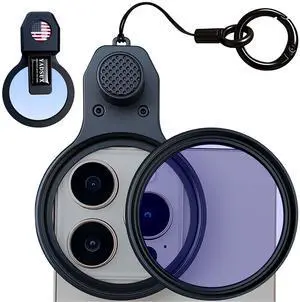 52mm CPL Polarizing Filter Clip-on Lens Kit for iPhone 17, 16, 15, 13, 12, Samsung and Android Phones, with Lens Cap, Filter Case, Cleaning Cloth 52mm CPL Polarizing Filter Clip-on Lens Kit for iPhone 17, 16, 15, 13, 12, Samsung and Android Phones, with Lens Cap, Filter Case, Cleaning Cloth