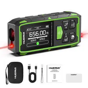 Professional 656ft/200M Dual Laser Distance Measuring Tool, 5 Years Warranty. Rechargeable Laser Room Measure Devices, Bilateral Metro Laser Measurement Tool with Angle Sensor, Magnetic Back Professional 656ft/200M Dual Laser Distance Measuring Tool, 5 Years Warranty. Rechargeable Laser Room Measure Devices, Bilateral Metro Laser Measurement Tool with Angle Sensor, Magnetic Back