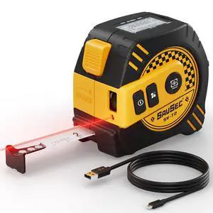 2 in 1 Laser Tape Measure, Rechargeable 131ft Laser Measure & 16ft Self-Locking Measuring Tape, Digital Laser Distance Meter with Pythagorean, Area, Volume Measuring, Unit Switchable(40M) 2 in 1 Laser Tape Measure, Rechargeable 131ft Laser Measure & 16ft Self-Locking Measuring Tape, Digital Laser Distance Meter with Pythagorean, Area, Volume Measuring, Unit Switchable(40M)