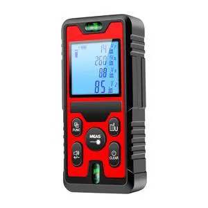 394ft/120m/4724 inches Digital Infrared Laser Distance Meter Distance/Area/Volume/Pythagorean/Double Pythagorean Measurement with 4-Digits&4 Readings Displaying Rechargeable 394ft/120m/4724 inches Digital Infrared Laser Distance Meter Distance/Area/Volume/Pythagorean/Double Pythagorean Measurement with 4-Digits&4 Readings Displaying Rechargeable