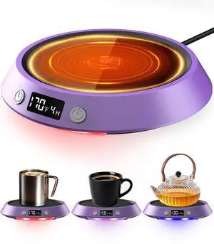 Coffee Mug Warmer - 50W Electric Coffee Warmer for Desk 3 Temp Settings & 2-9 Timer Smart Cup Warmer for Desk Candle Warmer Plate with LED Lights Beverage Tea Milk Warmer for Home & Office Coffee Mug Warmer - 50W Electric Coffee Warmer for Desk 3 Temp Settings & 2-9 Timer Smart Cup Warmer for Desk Candle Warmer Plate with LED Lights Beverage Tea Milk Warmer for Home & Office