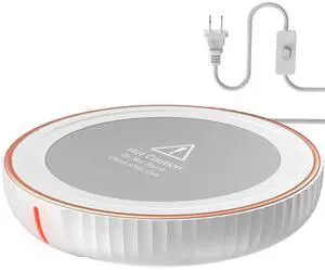 Large Candle Warmer Plate - Coffee Cup Mug Warmer for Desk, Candle Melter, Electric Mug Heater for Beverages, Milk & Tea, Coffee Accessories Ideal Gifts Keep Cup Warm (White) Large Candle Warmer Plate - Coffee Cup Mug Warmer for Desk, Candle Melter, Electric Mug Heater for Beverages, Milk & Tea, Coffee Accessories Ideal Gifts Keep Cup Warm (White)