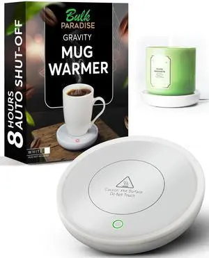 Coffee Mug Warmer with Auto Shut-Off Compact 17W Cup Warmer for Desk with Gravity Switch Electric Candle Warmer Plate for Jar Candles Keeps Coffee, Tea & Drinks Warm Safe & Durable (White) Coffee Mug Warmer with Auto Shut-Off Compact 17W Cup Warmer for Desk with Gravity Switch Electric Candle Warmer Plate for Jar Candles Keeps Coffee, Tea & Drinks Warm Safe & Durable (White)