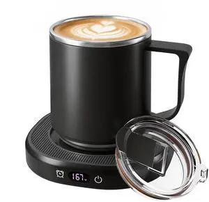 Coffee Mug Warmer & Mug Set, Electric Beverage Milk Tea Water Cup Warmer for Desk, Candle Warmer Plate with 4 Temp. Setting, Auto Shut Off for Home Office Birthday Present Coffee Mug Warmer & Mug Set, Electric Beverage Milk Tea Water Cup Warmer for Desk, Candle Warmer Plate with 4 Temp. Setting, Auto Shut Off for Home Office Birthday Present