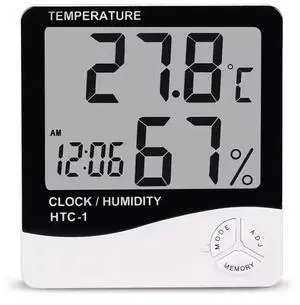 Digital Hygrometer & Thermometer Indoor Temperature and Humidity Monitor, Mini Room Sensor for Home Digital Hygrometer & Thermometer Indoor Temperature and Humidity Monitor, Mini Room Sensor for Home