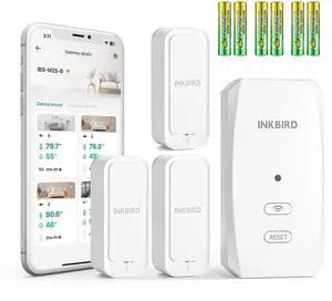 WiFi Hygrometer Thermometer with Swiss Sensor 3 Pack, Bluetooth 5.0 Dual Mode, 300-Day Data Storage, 9-Month Battery, IP65 Waterproof for Home, Greenhouse, Reptile Tank WiFi Hygrometer Thermometer with Swiss Sensor 3 Pack, Bluetooth 5.0 Dual Mode, 300-Day Data Storage, 9-Month Battery, IP65 Waterproof for Home, Greenhouse, Reptile Tank