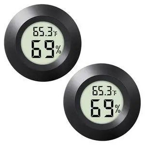 2 - PACKMini Digital Hygrometer Indoor Humidity Meter & Round Temperature Monitor - Reptile Thermometer with Humidity Gauge () or () for Humidifiers Dehumidifiers Greenhouse, Garden 2 - PACKMini Digital Hygrometer Indoor Humidity Meter & Round Temperature Monitor - Reptile Thermometer with Humidity Gauge () or () for Humidifiers Dehumidifiers Greenhouse, Garden