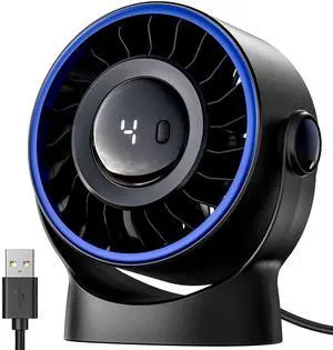 USB Small Desk Fan - 5 Inch Mini Personal Desktop Fan, 4 Speeds Cooling Strong Airflow, 360° Adjustable Tilt, Quiet Portable Table Fans for Bedroom, Home, Office, Travel & Cruise, Black USB Small Desk Fan - 5 Inch Mini Personal Desktop Fan, 4 Speeds Cooling Strong Airflow, 360° Adjustable Tilt, Quiet Portable Table Fans for Bedroom, Home, Office, Travel & Cruise, Black