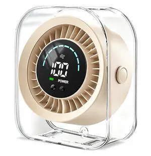 Desk Fan Small Quiet, Rechargeable USB Table Fan with Turbo Airflow, 100 Speeds LED Display, 360° Rotation, Portable Battery Powered Desktop Fan for Bedroom Home Office Travel, White Desk Fan Small Quiet, Rechargeable USB Table Fan with Turbo Airflow, 100 Speeds LED Display, 360° Rotation, Portable Battery Powered Desktop Fan for Bedroom Home Office Travel, White