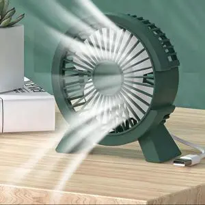 Quiet USB Desk Fan, 24dB Low Noise Mini Portable Fan, Strong Airflow with Simulated Natural Breeze, Brushless Motor, Sturdy Base with Anti-Slip Pad, for Office Home Bedroom Quiet USB Desk Fan, 24dB Low Noise Mini Portable Fan, Strong Airflow with Simulated Natural Breeze, Brushless Motor, Sturdy Base with Anti-Slip Pad, for Office Home Bedroom