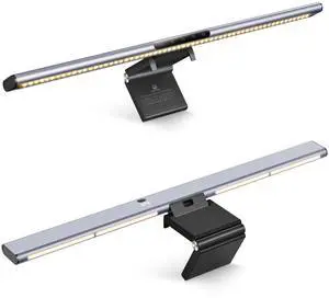 16.7" Computer Monitor Light Bar with Ambient Backlight, USB Reading LED Lamp, Screen Monitor Lamp, Touch + Gesture Control, Dimmable Desk Light, Eye-Caring, No Screen Glare for (Basic) 16.7" Computer Monitor Light Bar with Ambient Backlight, USB Reading LED Lamp, Screen Monitor Lamp, Touch + Gesture Control, Dimmable Desk Light, Eye-Caring, No Screen Glare for (Basic)
