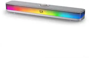 GS515 RGB Desktop Soundbar, 2.0 Channel Stereo Computer Speakers for Desktop with BT 5.3, USB-C/USB Powered, Gray GS515 RGB Desktop Soundbar, 2.0 Channel Stereo Computer Speakers for Desktop with BT 5.3, USB-C/USB Powered, Gray
