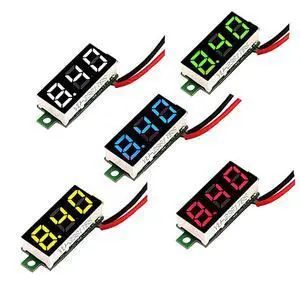 Voltage Tester, 2.5V-30V Mini Digital DC Voltmeter with 0.28 inch LED Display (5 Pcs) Voltage Tester, 2.5V-30V Mini Digital DC Voltmeter with 0.28 inch LED Display (5 Pcs)