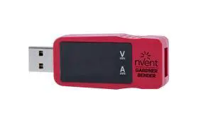 nVent GUSB-3450 USB Multimeter Digital Tester for Voltage, Current, and Polarity, Pocket Diagnostic Tool with High-Impact Housing for Charging Cables (Formerly: Gardner Bender) nVent GUSB-3450 USB Multimeter Digital Tester for Voltage, Current, and Polarity, Pocket Diagnostic Tool with High-Impact Housing for Charging Cables (Formerly: Gardner Bender)