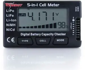 5-in-1 Battery Meter, Intelligent Cell Meter Digital Battery Checker/Balancer for LiPo / LiFePO4 / Li-ion/NiCd/NiMH Battery Packs 5-in-1 Battery Meter, Intelligent Cell Meter Digital Battery Checker/Balancer for LiPo / LiFePO4 / Li-ion/NiCd/NiMH Battery Packs