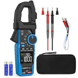 Inrush Digital Clamp Meter Multimeter - T-RMS 6000 Counts 1000A Amp Voltage Tester with VFD, LOZ, Measures NCV, AC/DC Voltage Current, Continuity Capacitance Frequency Resistance, Temperature Inrush Digital Clamp Meter Multimeter - T-RMS 6000 Counts 1000A Amp Voltage Tester with VFD, LOZ, Measures NCV, AC/DC Voltage Current, Continuity Capacitance Frequency Resistance, Temperature