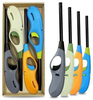 Butane Lighter, 4PCS Candle Lighter for Grill(No Gas) Butane Lighter, 4PCS Candle Lighter for Grill(No Gas)
