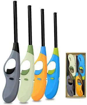 4PCS Butane Lighter Refillable Canle Lighter for Grill Candle(No Butane) 4PCS Butane Lighter Refillable Canle Lighter for Grill Candle(No Butane)