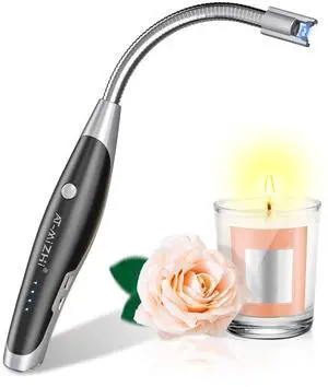 Electric Lighter - Rechargeable Long Neck Lighter with LED Flashlight for Candles, Camping & BBQ Electric Lighter - Rechargeable Long Neck Lighter with LED Flashlight for Candles, Camping & BBQ