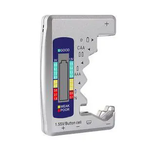 Universal Battery Tester Digital LCD Display Multi-Purpose Battery Checker Capacity Analyzer for AA AAA C D 9V 1.5V Cranking System Tester Universal Battery Tester Digital LCD Display Multi-Purpose Battery Checker Capacity Analyzer for AA AAA C D 9V 1.5V Cranking System Tester