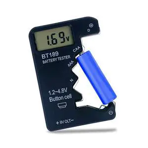 Digital Battery Tester, LCD Screen Voltage Checker for AA AAA C D 9V 1.5V Batteries, Portable Household Battery Tester Tool, Black Digital Battery Tester, LCD Screen Voltage Checker for AA AAA C D 9V 1.5V Batteries, Portable Household Battery Tester Tool, Black
