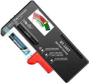 Battery Tester, Universal Battery Testers Small Battery Checker for AAA AA C D 9V 1.5V Button Cell Household Batteries (Magnetic Version) Battery Tester, Universal Battery Testers Small Battery Checker for AAA AA C D 9V 1.5V Button Cell Household Batteries (Magnetic Version)