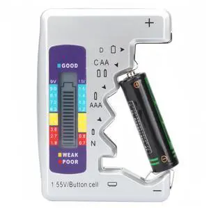 Digital Battery Tester with LCD Display, Universal Battery Capacity Analyzer and Checker for AA/AAA/C/D/9V 1.5V Batteries Digital Battery Tester with LCD Display, Universal Battery Capacity Analyzer and Checker for AA/AAA/C/D/9V 1.5V Batteries