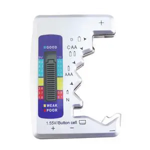 Battery Tester Universal Battery Checker with LCD Display Digital Multi Purpose Small Battery Checker for All Battery C AA AAA D N 9V 6F22 1.5V Button Cell Batteries Battery Tester Universal Battery Checker with LCD Display Digital Multi Purpose Small Battery Checker for All Battery C AA AAA D N 9V 6F22 1.5V Button Cell Batteries