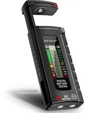 + Digital Battery Tester Easy Read LCD Display No Battery Required Universal Household Battery Checker for Size AA AAA C D 9V 1.5 Cell (Batteries Not Included) + Digital Battery Tester Easy Read LCD Display No Battery Required Universal Household Battery Checker for Size AA AAA C D 9V 1.5 Cell (Batteries Not Included)