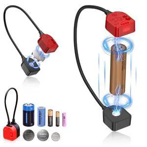 Portable Magnetic Battery Tester for AA AAA C CR2032, Compact Universal Battery Checker with 3 Indicator Lights for CR2025 CR2450 LR44 Double Triple A D 1.5V 3V 3.7V Button Coin Cell Household Battery Portable Magnetic Battery Tester for AA AAA C CR2032, Compact Universal Battery Checker with 3 Indicator Lights for CR2025 CR2450 LR44 Double Triple A D 1.5V 3V 3.7V Button Coin Cell Household Battery