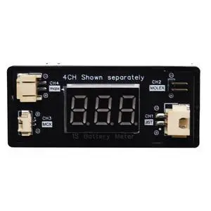 4 Channel 1 Cell Battery Voltage Testor for 1S 3.7V/3.8V Micro JST 1.25, PH2.0 MX2.0 and JST Plug Battery Voltage Testor / 1S Meter 4 Channel 1 Cell Battery Voltage Testor for 1S 3.7V/3.8V Micro JST 1.25, PH2.0 MX2.0 and JST Plug Battery Voltage Testor / 1S Meter