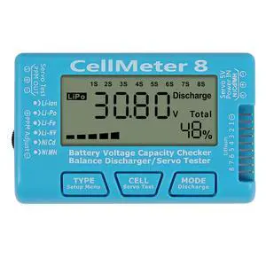 1PCS RC Cellmeter 8 Digital Battery Capacity Checker Controller Tester Voltage Tester for LiPo Life Li-ion NiMH Nicd Cell Meter 1PCS RC Cellmeter 8 Digital Battery Capacity Checker Controller Tester Voltage Tester for LiPo Life Li-ion NiMH Nicd Cell Meter