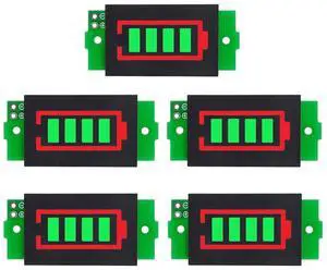 1S 2S 3S 4S 5S 6S 7S 8S 1-8S Lithium Battery Capacity Indicator Module 4 Sections Green LED Display Tester Li-po Li-ion (5 Pack) 1S 2S 3S 4S 5S 6S 7S 8S 1-8S Lithium Battery Capacity Indicator Module 4 Sections Green LED Display Tester Li-po Li-ion (5 Pack)