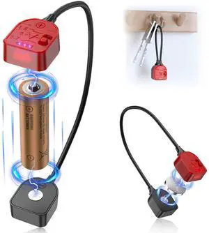 Magnetic Battery Tester for AA AAA LR44 LR41 LR43 CR2032 CR2025 CR1632 CR2450 CR1616 18650 14500 16340 C D, Universal Battery Checker for 1.5V 3V and 3.7V Button Cell Batteries Household Batteries Magnetic Battery Tester for AA AAA LR44 LR41 LR43 CR2032 CR2025 CR1632 CR2450 CR1616 18650 14500 16340 C D, Universal Battery Checker for 1.5V 3V and 3.7V Button Cell Batteries Household Batteries