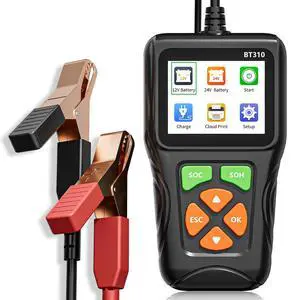 12V/24V Car Battery Load Tester Automotive 100-2000 CCA Alternator & Charging Analyzer, QR Code Cloud Report No App Needed, for Car Truck SUV Motorcycle Snowmobile Boat 12V/24V Car Battery Load Tester Automotive 100-2000 CCA Alternator & Charging Analyzer, QR Code Cloud Report No App Needed, for Car Truck SUV Motorcycle Snowmobile Boat