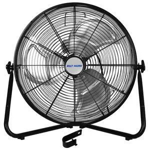 20 Inch Heavy Duty Floor Fan - 4650 CFM High Velocity, 3-Speed with Wall-Mounting System, Industrial Shop Fan for Commercial, Garage, and Greenhouse 20 Inch Heavy Duty Floor Fan - 4650 CFM High Velocity, 3-Speed with Wall-Mounting System, Industrial Shop Fan for Commercial, Garage, and Greenhouse