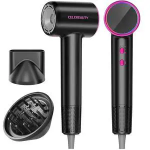 Hair Dryer Blow Dryer with Magnetic Diffuser & Nozzle, 110000 RPM Brushless Motor Ionic Hairdryer for Fast Drying & Frizz Control, Lightweight Low Noise Blowdryer for Home Travel, All Hair Types Hair Dryer Blow Dryer with Magnetic Diffuser & Nozzle, 110000 RPM Brushless Motor Ionic Hairdryer for Fast Drying & Frizz Control, Lightweight Low Noise Blowdryer for Home Travel, All Hair Types