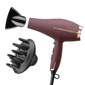 Hair Dryer with Diffuser & Concentrator, 1875W AC Motor, Plum Hair Dryer with Diffuser & Concentrator, 1875W AC Motor, Plum